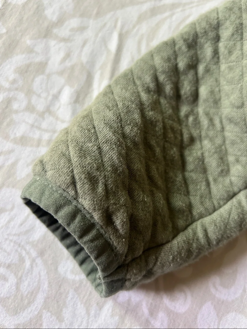 wonder nation Olive Quilted Half-Zip Pullover